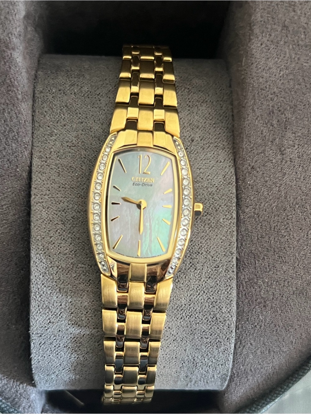 Citizen Gold Toned Women's Bracelet Watch with Mother-of-Pearl Dial